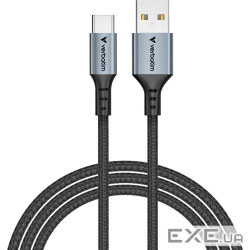 Кабель живлення та синхронізації Verbatim-USB-А-USB-C /120 см-чорний (31843)