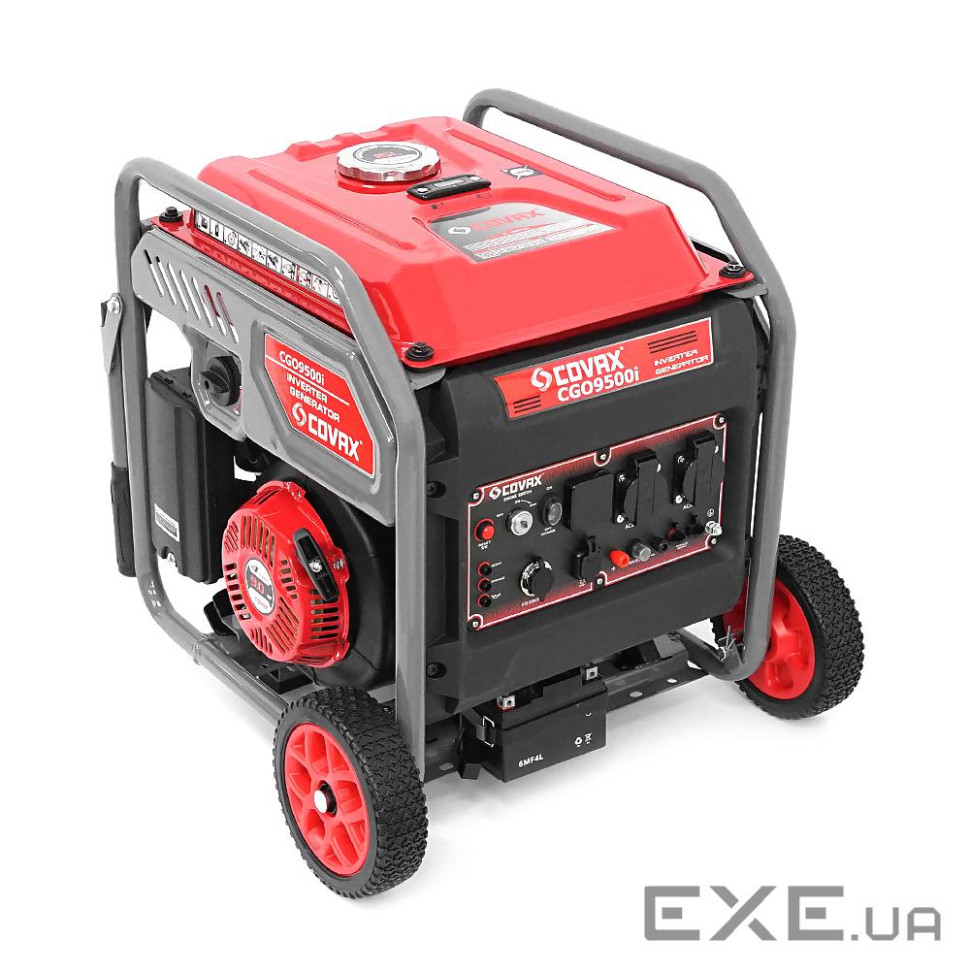 Генератор інверторний COVAX CGO9500i, 7.5kW, бензин, однофазний 220V, 50Hz, electrik starter, 4-stro