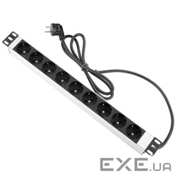 Розетка Schuko MIRSAN Group PDU 9XDIN49440 Розетка Schuko Group PDU, алюмінієвий корп (MR.PRZ1U9.SC) (MR.PRZ1U9.SC)