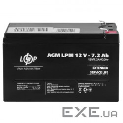 Акумуляторна батарея LOGICPOWER LPM-MG 12 - 7.2 AH (12В, 7.2Ач) (3863)