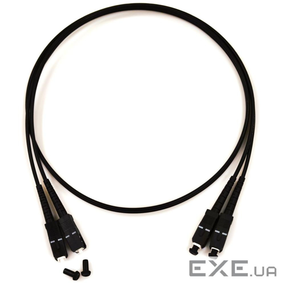Патчкорд SC/UPC-SC/UPC MM (G50-OM3) 5м Duplex чорний (UPC-5SCSC(MM)D(ON)BK)