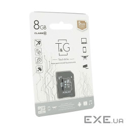 Карта пам&apos,яті T&G microSDHC Class 10 UHS-I, з адаптером, 8GB, Blister (T&G (T&G (T&G / KP8)