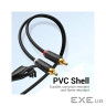Кабель Vention 2хRCA - 2хRCA (M/M), 1.5 м, Black (BCMBG)