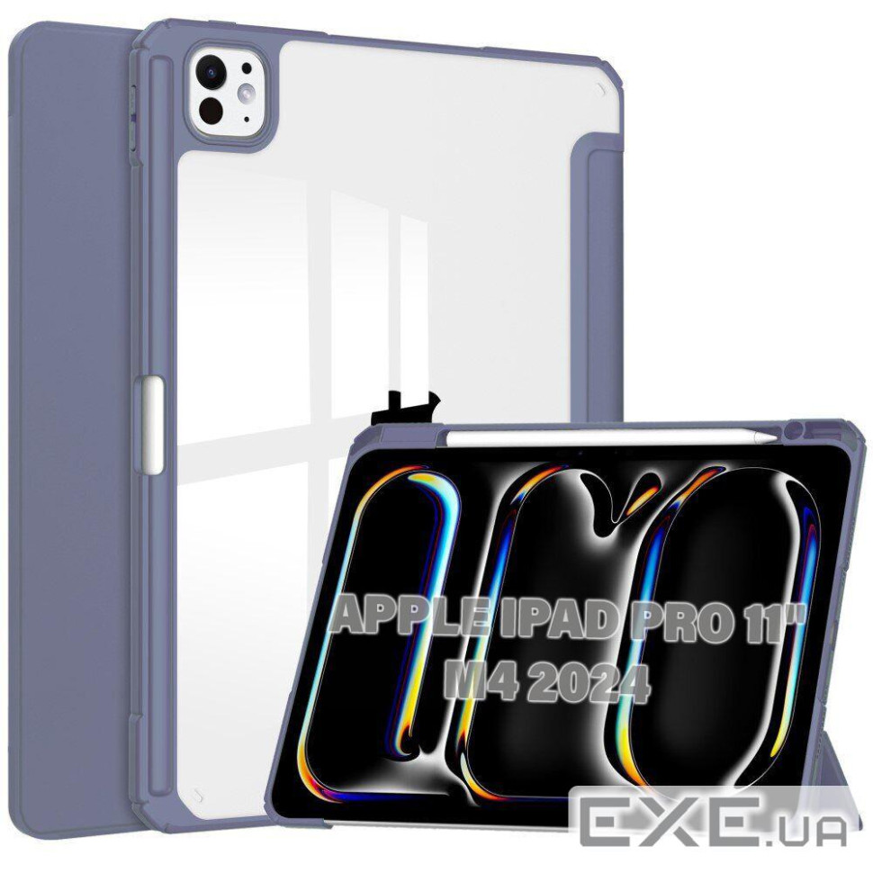 Чeхол-книжка BeCover Soft Edge TPU с креплением Apple Pencil для Apple iPad Pro 11" M4 2024 (711716)