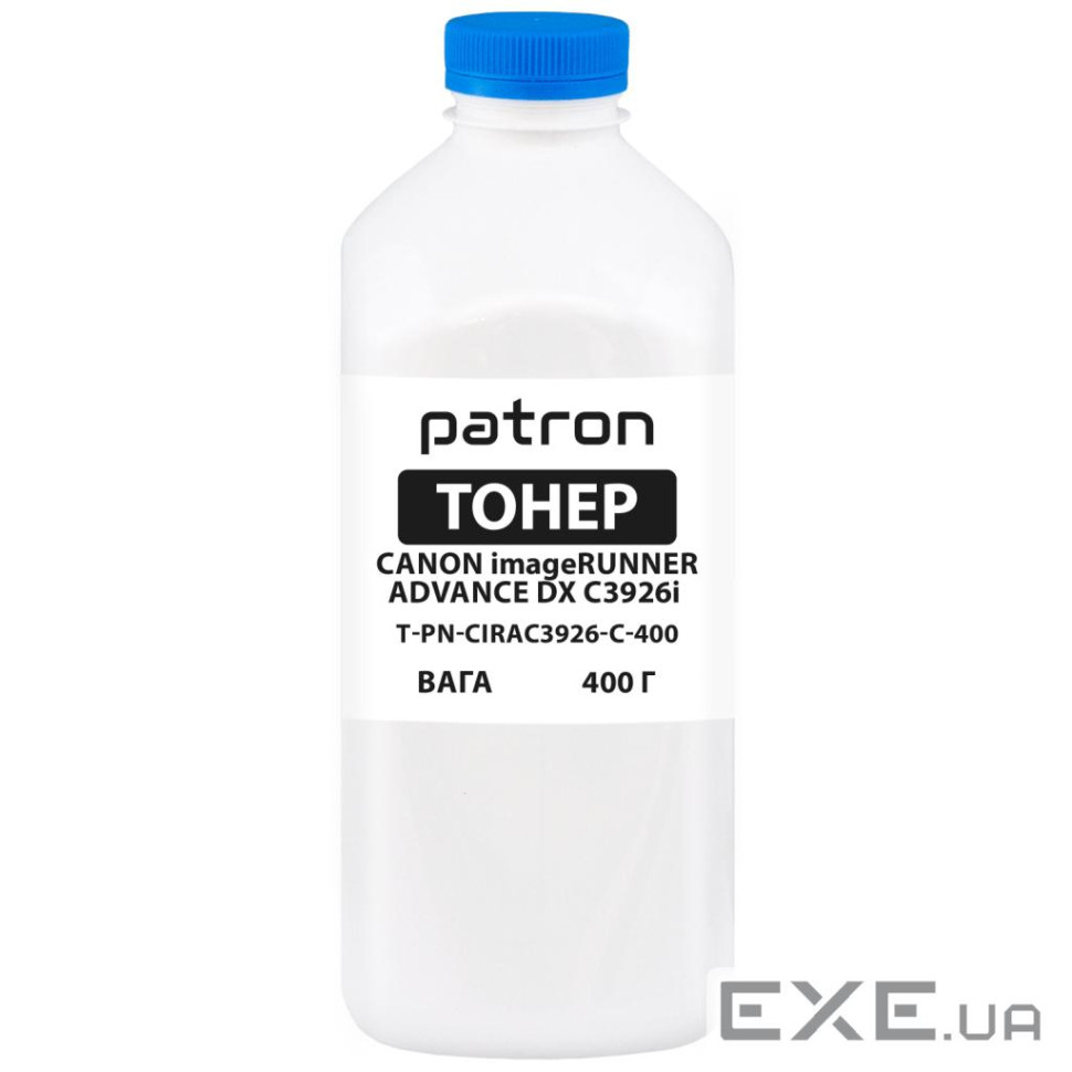 Тонер Canon iRUNNER ADVANCE DX C3926i 400 г Cyan Patron (PN-CIRAC3926-C-400)