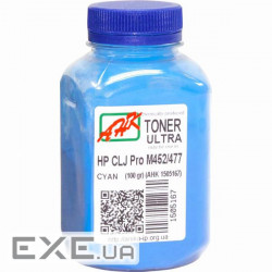 Тонер HP CLJ Pro M452/477, 100г Cyan ULTRA COLOR AHK (1505167)