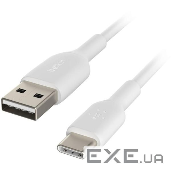 Дата кабель USB 2.0 AM to USB-C 2.0m PVC white Belkin (CAB001BT2MWH)