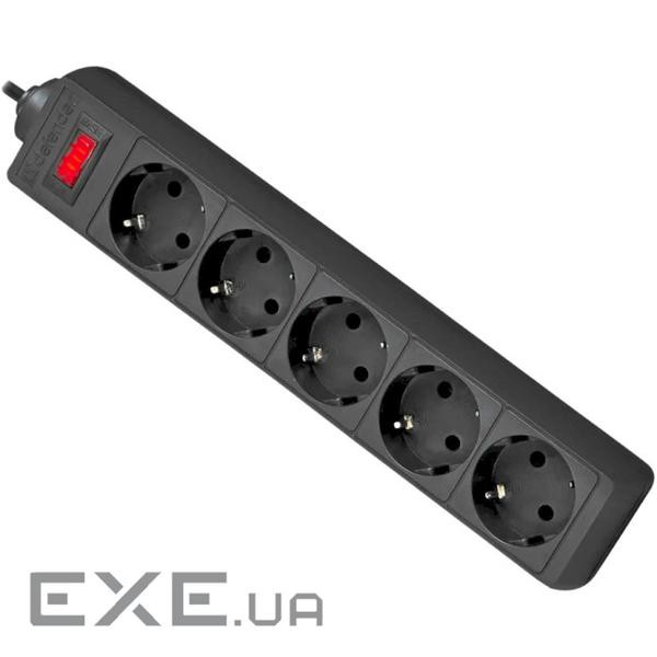 Мережевий фільтр DEFENDER ES 5 Black, 5 розеток, 5м (994860)