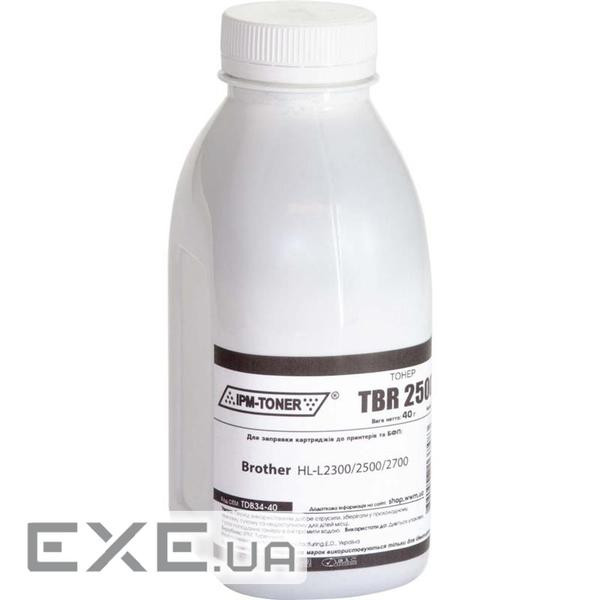 Тонер Brother HL-L2300/2500/2700, 40г Black IPM (TDB34-40)
