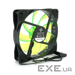 Кулер корпусний 12025 DC sleeve fan 4pin - 120*120*25мм, 12V, 1100об/хв , 15LED, G (SRHX-Green)