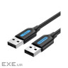 Дата кабель USB 2.0 AM/AM 1.0m black Vention (COJBF)