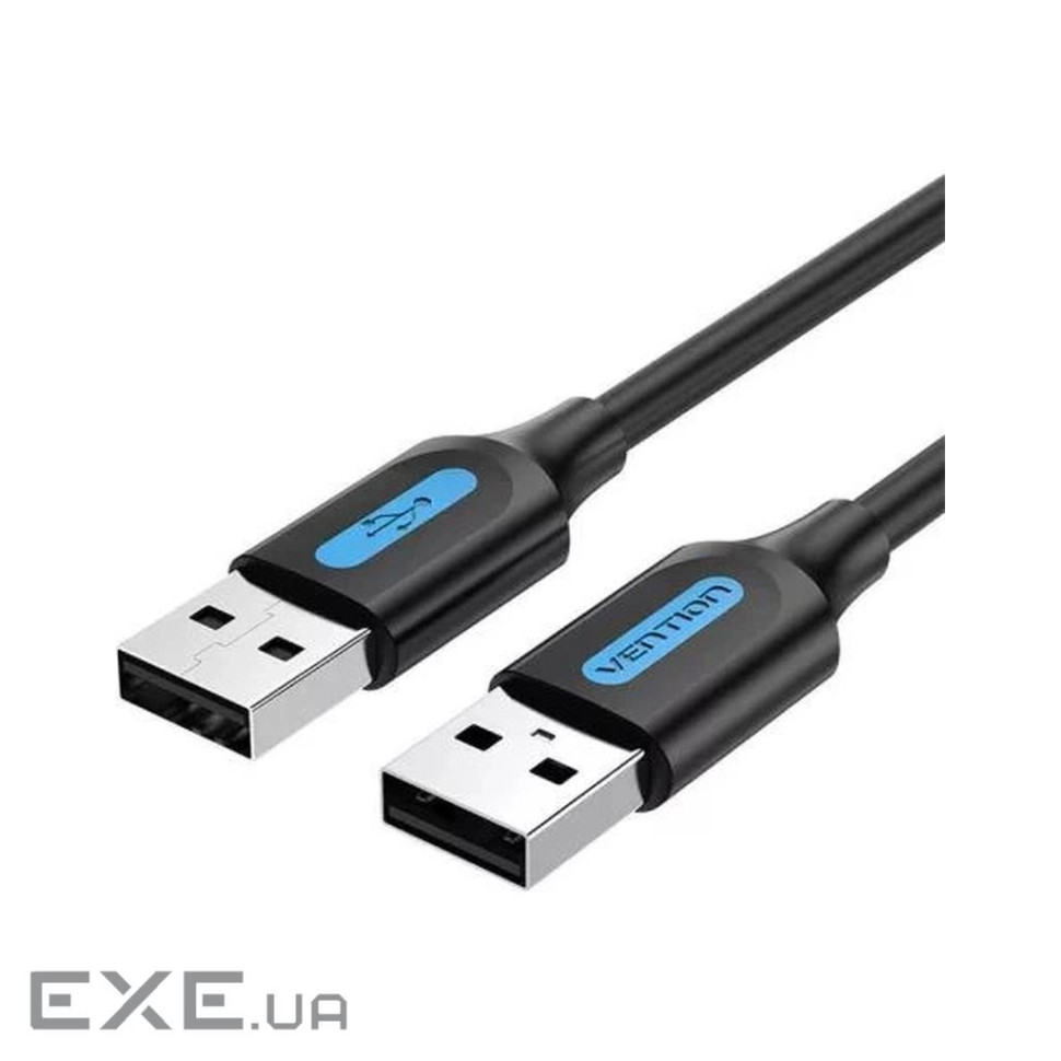 Дата кабель USB 2.0 AM/AM 1.0m black Vention (COJBF)