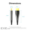 Кабель мультимедійний HDMI M to HDMI M 100.0m 4K60Hz fiber optic black Vention (ALSBAD)