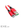 Дата кабель USB 2.0 AM to Micro 5P 1.0m 2.4A braided red XO (NB143-M1-RD)