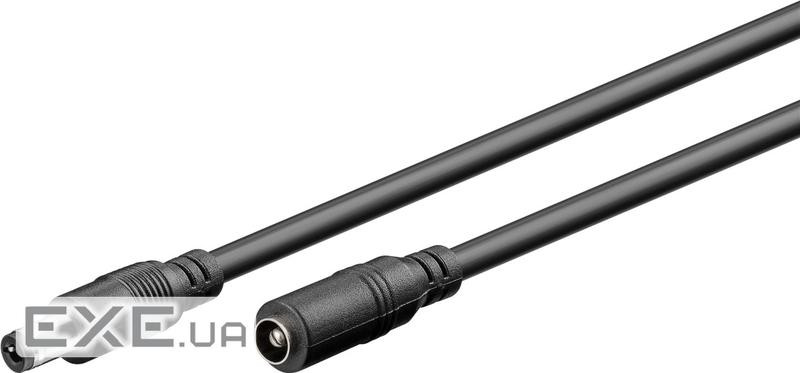 Кабель живлення-підовжувач Jack DC M/F 10.0m,5.5x2.5mm AWG21 Cu,чорний (75.07.1402-20)