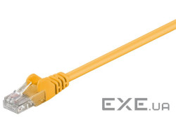 Патч-корд неекранований RJ45 UTP6 1.5m, patch AWG24 D=5.8mm Gold Protect, жовтий (75.09.5590-1)
