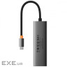 USB-Хаб Baseus UltraJoy Series 4-Port HUB (Type-C to USB3.0*4) gray (B0005280A813-03)