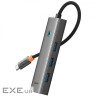 USB-Хаб Baseus UltraJoy Series 4-Port HUB (Type-C to USB3.0*4) gray (B0005280A813-03)