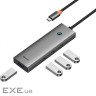 USB-Хаб Baseus UltraJoy Series 4-Port HUB (Type-C to USB3.0*4) gray (B0005280A813-03)