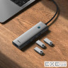 USB-Хаб Baseus UltraJoy Series 4-Port HUB (Type-C to USB3.0*4) gray (B0005280A813-03)