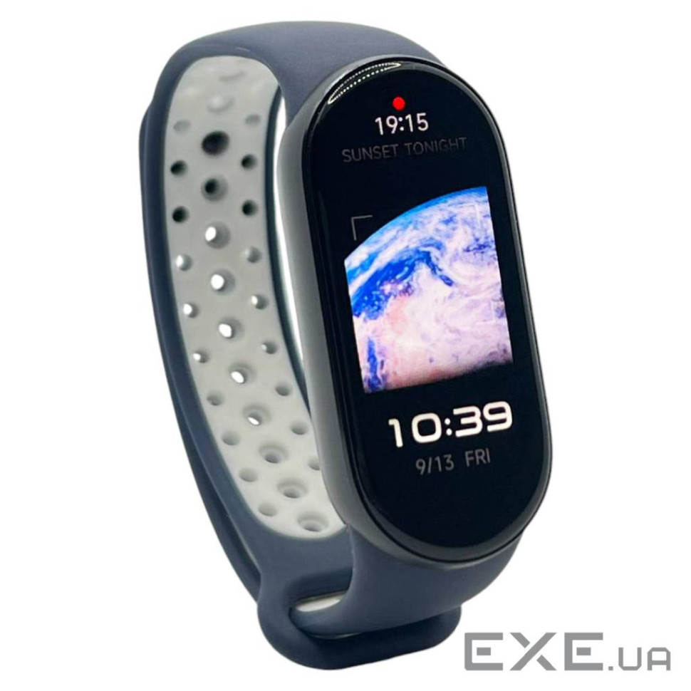 Ремешок BeCover Vents Style для Xiaomi Mi Smart Band 9 Blue White (711987)