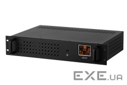 Лінійно-інтерактивний ДБЖ 2E RE650, 650VA/360W, RM 2U, LCD, USB, 2xSchuko (2E-RE650)
