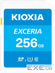 Карта пам'яті Kioxia 256 ГБ Exceria SD SDXC UHS-I U1 Class 10 Read 100MB/s (LNEX1L256GG4)