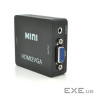 Конвертер Mini, HDMI to VGA, ВХІД HDMI(мама) на ВИХІД VGA(мама), 720P / 1080P, (YT-CM-HDMI / VGA-B) ), 720P / 1080P, (YT