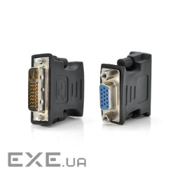 Перехідник VOLTRONIC VGA(мама) / DVI-I 24+5 (тато ) Black Q50 (YT-A-VGA(F)/DVI(M)-B)