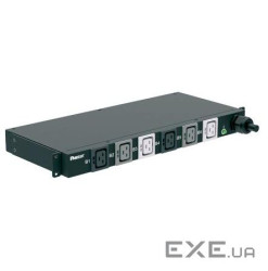 Блок розеток 1U, 3 фаз, 22кВА, 32A , 6хC19, шнур 3м IEC 60309 (P06B38M)