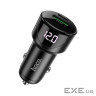Автомобільний зарядний пристрій HOCO Z42 Light road 1xUSB-A, 1xUSB-C, PD20W, QC3.0 (6931474742544)