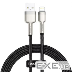 Кабель Baseus Cafule Metal USB-Lightning, 2.4A, 1м Black (6953156202245)