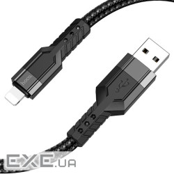 Кабель HOCO U110 USB-A to Lightning 1.2м Black (6931474770561)