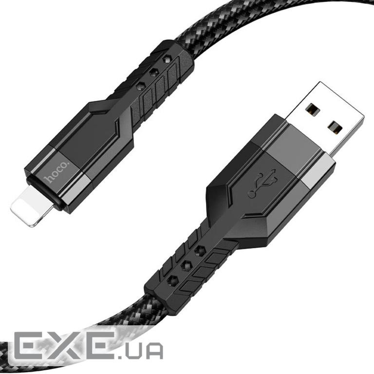 Кабель HOCO U110 USB-A to Lightning 1.2м Black (6931474770561)