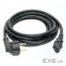 Кабель живлення Kingda С13 - CEE 7/7, переріз проводів 3x1.0, 3м (PC6065-3m)