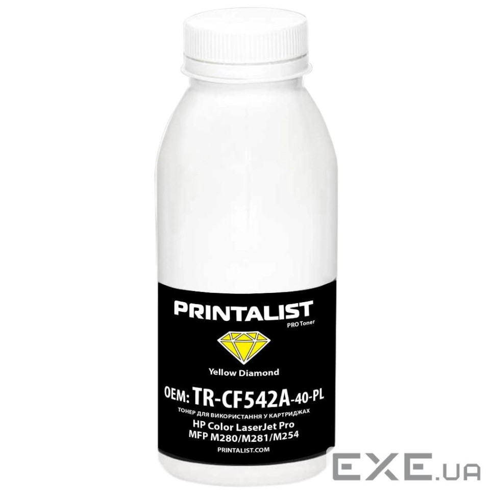 Тонер HP CLJ Pro MFP M280/M281/M254, 40г Yello Printalist (TR-CF542A-40-PL)