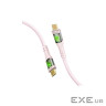 Дата кабель USB-C to USB-C 1.2m 60W PD TransLine-CC pink Promate (transline-cc.pink)