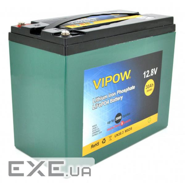 Батарея LiFePo4 Vipow LiFePO4 12.8V-30A (LiFePO4128-30/25)