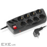 Мережевий фільтр живлення REAL-EL RS-Protect 505, 5m, black (EL122300046)