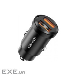 Зарядний пристрій Essager 2xUSB 30W black (ECC2A-TL01)