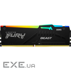 Модуль пам'яті KINGSTON FURY Beast RGB EXPO Black DDR5 6400MHz 32GB (KF564C32BBEA-32)