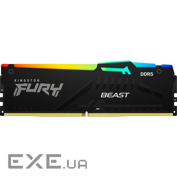 Модуль пам'яті KINGSTON FURY Beast RGB EXPO Black DDR5 6400MHz 32GB (KF564C32BBEA-32)