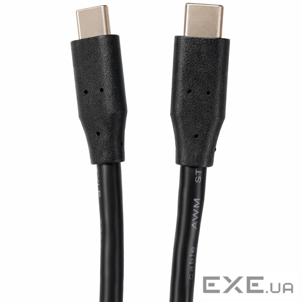 Кабель USB 2.0 Type-C M-M, 1м (60W) чорний (KD-UCUC3002-1m)
