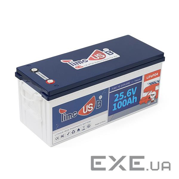 Акумуляторна батарея LiFePO4 Timeusb 25.6V 100Ah, 2560Wh, BMS 100A, 532*207*216м (Timeusb-256V100Ah)