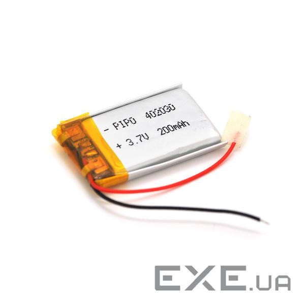 Літій-полімерний акумулятор 4*20*30mm (Li-ion 3.7В 200мА&middot,год) (402030) ) (402030)