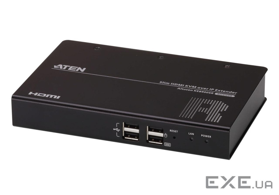 Slim HDMI KVM подовжувач over IP, Receiver (KE8900SR-AX-G)