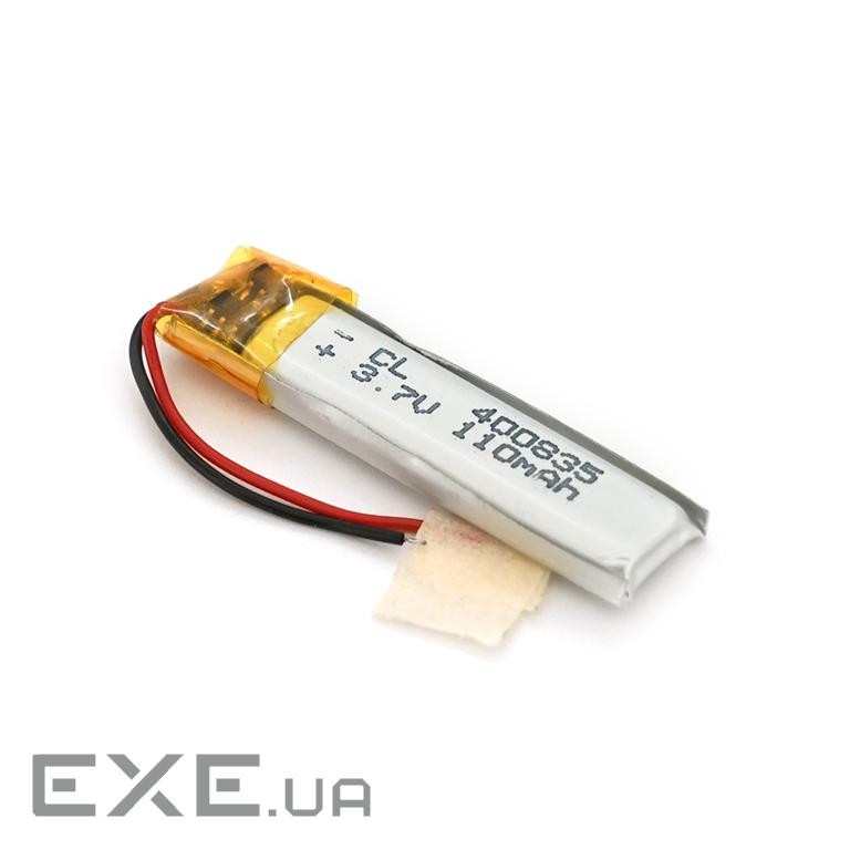 Літій-полімерний акумулятор 4*08*35mm(Li-ion 3.7В 110мА&middot,ч) (400835) ) (400835)