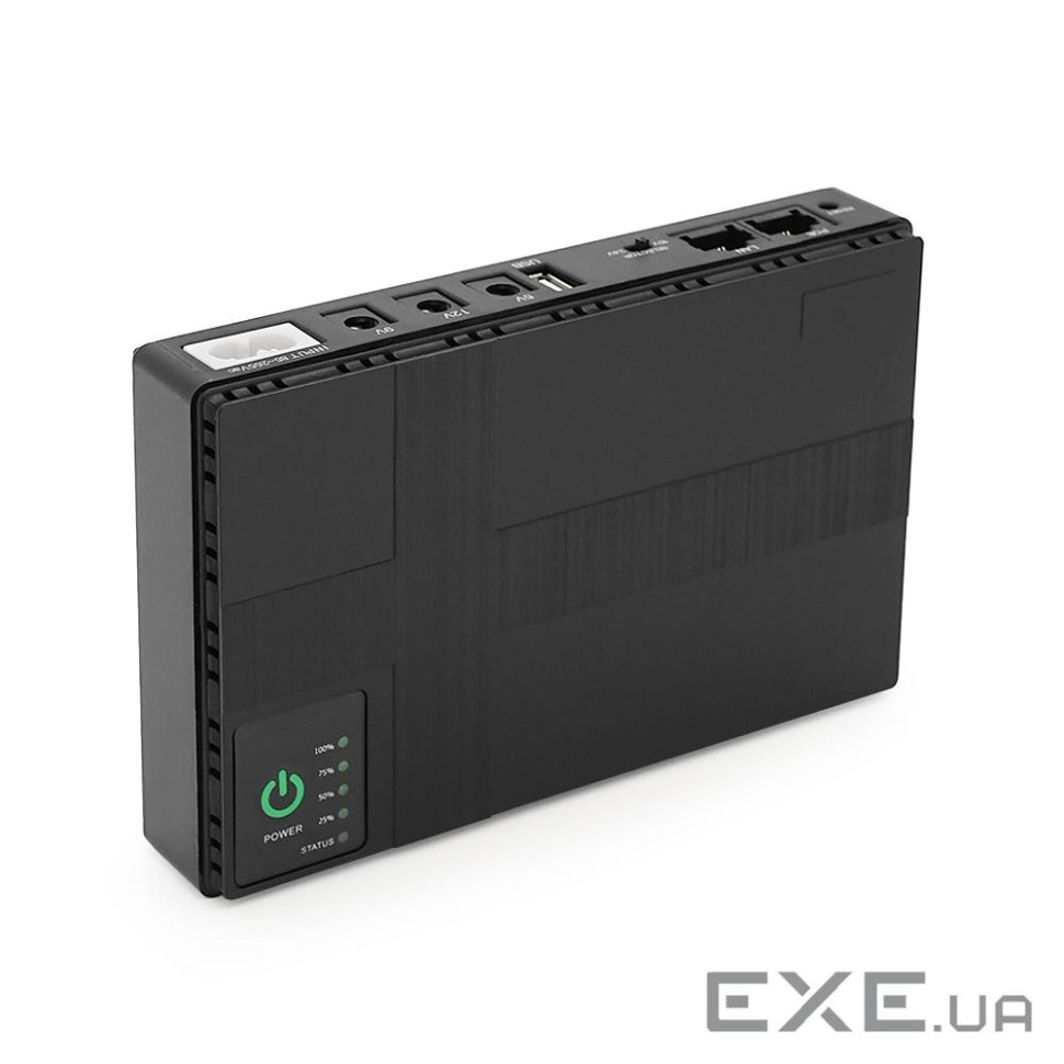 ДБЖ UPS-18W DC1018P YT44905 для роутерів / комутаторів / PON / POE-430, 5 / / 9 / 12V, 1A, 10400MAh(