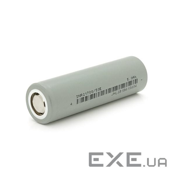 Акумулятор 21700 Li-Ion EVE 21700 50E 5000mAh, 15A, 4.2 / 3.6 / 2.5V, Gray