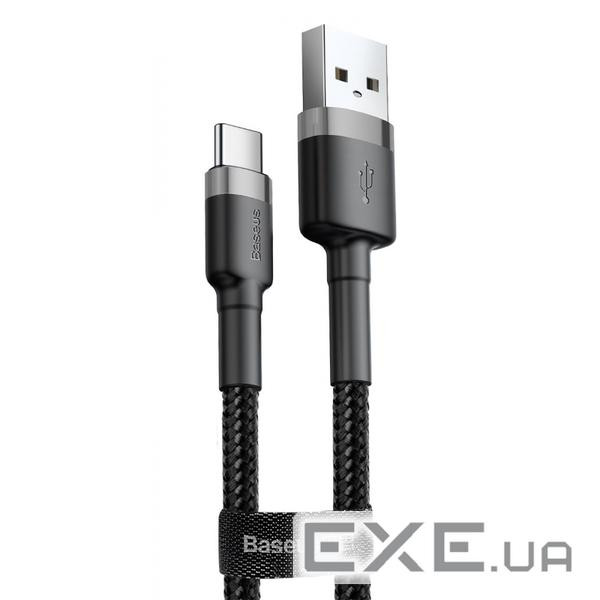 Дата кабель USB 2.0 AM to USB-C 2.0m 2A Gray-Black Baseus (CATKLF-CG1)